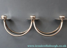 Load image into Gallery viewer, Stylish 1960s Vintage Danish Modernist Silver Plate Candle Holder. Designed by A.P. Berg
