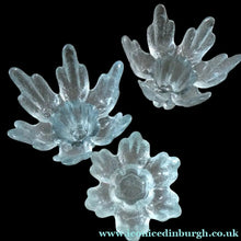 Load image into Gallery viewer, Three Vintage Flair Candle Holders Ravenhead Crystal / Glass 1970s
