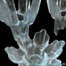 Load image into Gallery viewer, Three Vintage Flair Candle Holders Ravenhead Crystal / Glass 1970s
