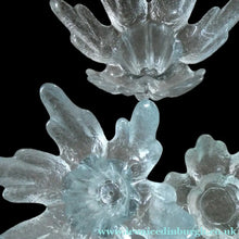 Load image into Gallery viewer, Three Vintage Flair Candle Holders Ravenhead Crystal / Glass 1970s
