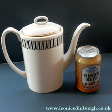 Load image into Gallery viewer, Stylish 1970s SUSIE COOPER for WEDGWOOD. Complete Bone China Coffee Set. COLOSSEUM Pattern

