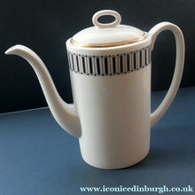 Load image into Gallery viewer, Stylish 1970s SUSIE COOPER for WEDGWOOD. Complete Bone China Coffee Set. COLOSSEUM Pattern
