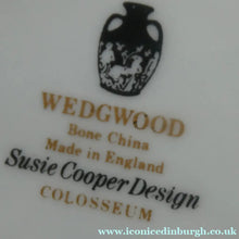 Load image into Gallery viewer, Stylish 1970s SUSIE COOPER for WEDGWOOD. Complete Bone China Coffee Set. COLOSSEUM Pattern
