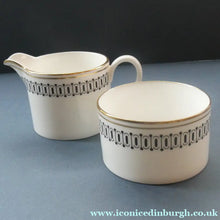 Load image into Gallery viewer, Stylish 1970s SUSIE COOPER for WEDGWOOD. Complete Bone China Coffee Set. COLOSSEUM Pattern
