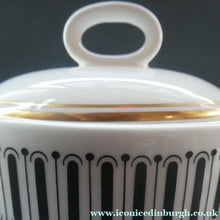 Load image into Gallery viewer, Stylish 1970s SUSIE COOPER for WEDGWOOD. Complete Bone China Coffee Set. COLOSSEUM Pattern
