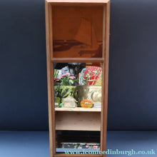 Load image into Gallery viewer, Stylish Antique Mirror with Marquetry Panel Above.  Quality British-Made ROWLEY Productions
