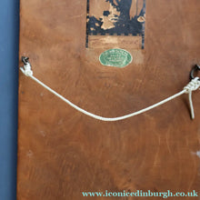 Load image into Gallery viewer, Stylish Antique Mirror with Marquetry Panel Above.  Quality British-Made ROWLEY Productions
