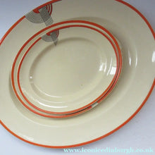 Load image into Gallery viewer, Smaller Royal Doulton Orange 1930s Art Deco Tango Pattern Serving Platter
