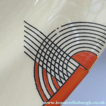 Load image into Gallery viewer, Smaller Royal Doulton Orange 1930s Art Deco Tango Pattern Serving Platter
