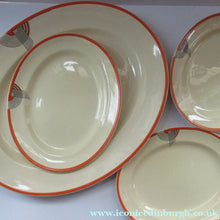 Load image into Gallery viewer, Smaller Royal Doulton Orange 1930s Art Deco Tango Pattern Serving Platter
