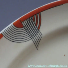 Load image into Gallery viewer, Smaller Royal Doulton Orange 1930s Art Deco Tango Pattern Serving Platter
