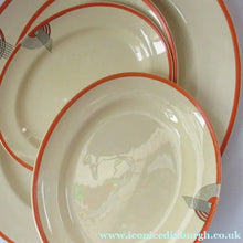 Load image into Gallery viewer, Smaller Royal Doulton Orange 1930s Art Deco Tango Pattern Serving Platter
