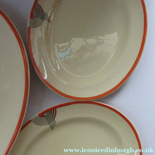 Load image into Gallery viewer, Smaller Royal Doulton Orange 1930s Art Deco Tango Pattern Serving Platter
