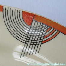 Load image into Gallery viewer, Stylish Geometric ROYAL DOULTON Orange &amp; Black TANGO Oval Serving Platter. 11 x 9 inches - British Ceramics
