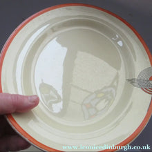 Load image into Gallery viewer, Large Royal Doulton Orange Tango 1930s Art Deco Serving Platter
