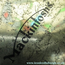 Load image into Gallery viewer, Vintage 1950s Sweets Tin. Abstract Atomic Designs. Snowflake and Aquarium
