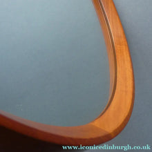 Load image into Gallery viewer, 1960s TEAK Round Wall Mirror. Quality British-Made ROWLEY Productions Design
