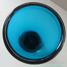 Load image into Gallery viewer, Vintage CZECH Evening Blue Glass Vase. 1960s Harrachov
