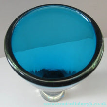 Load image into Gallery viewer, Vintage CZECH Evening Blue Glass Vase. 1960s Harrachov
