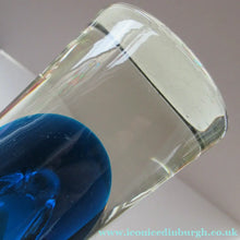 Load image into Gallery viewer, Vintage CZECH Evening Blue Glass Vase. 1960s Harrachov

