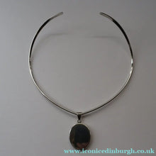Load image into Gallery viewer, Stylish Vintage DANISH Silver Torque and Ebony Pendant by Niels Erik From (1908 - 1982)
