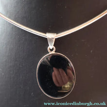 Load image into Gallery viewer, Stylish Vintage DANISH Silver Torque and Ebony Pendant by Niels Erik From (1908 - 1982)
