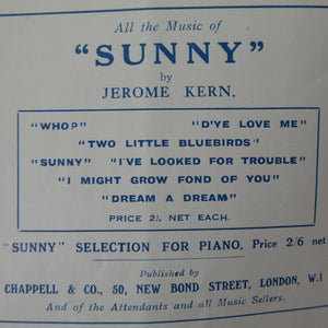 1926 ART DECO Theatre Programme for the Musical "Sunny". Rare Original London Hippodrome Issue