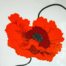 Load image into Gallery viewer, Susie Cooper Six Trios: Cups, Saucers and Sides Plates Cornpoppy Wedgwood
