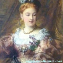 Load image into Gallery viewer, Swedish Art Watercolour Egron Sillif Lundgren 19th Century Lady Dressed for a Masked Ball
