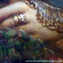 Load image into Gallery viewer, Swedish Art Watercolour Egron Sillif Lundgren 19th Century Lady Dressed for a Masked Ball
