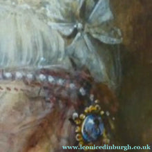 Load image into Gallery viewer, Swedish Art Watercolour Egron Sillif Lundgren 19th Century Lady Dressed for a Masked Ball
