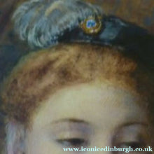 Load image into Gallery viewer, Swedish Art Watercolour Egron Sillif Lundgren 19th Century Lady Dressed for a Masked Ball
