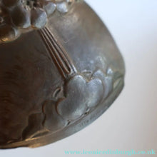 Load image into Gallery viewer, Swedish Bronze Pot / Vase by John Farngren (1884 - 1960) for Otto Meyer. Decorated with Relief Dragonflies and Flowers. SIGNED
