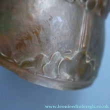 Load image into Gallery viewer, Swedish Bronze Pot / Vase by John Farngren (1884 - 1960) for Otto Meyer. Decorated with Relief Dragonflies and Flowers. SIGNED
