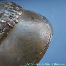 Load image into Gallery viewer, Swedish Bronze Pot / Vase by John Farngren (1884 - 1960) for Otto Meyer. Decorated with Relief Dragonflies and Flowers. SIGNED

