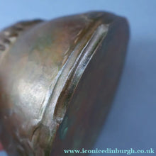 Load image into Gallery viewer, Swedish Bronze Pot / Vase by John Farngren (1884 - 1960) for Otto Meyer. Decorated with Relief Dragonflies and Flowers. SIGNED

