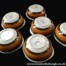 Load image into Gallery viewer,   1970s Marianne Westman Rorstrand Swedish Set of Six Pudding Bowls Annika Design
