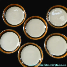Load image into Gallery viewer, SWEDISH Pottery. Vintage RORSTRAND Set of Six Side Plates. ANNIKA Design. 6 1/4 inches
