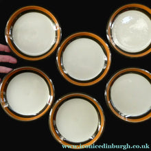 Load image into Gallery viewer, SWEDISH Pottery. Vintage RORSTRAND Set of Six Side Plates. ANNIKA Design. 6 1/4 inches
