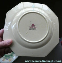 Load image into Gallery viewer, Sweet 1930s Pair of Royal Venton Ware ART DECO Side Plates with Hand Painted Crocus Decoration
