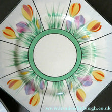 Load image into Gallery viewer, Sweet 1930s Pair of Royal Venton Ware ART DECO Side Plates with Hand Painted Crocus Decoration
