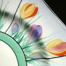 Load image into Gallery viewer, Sweet 1930s Pair of Royal Venton Ware ART DECO Side Plates with Hand Painted Crocus Decoration
