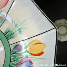 Load image into Gallery viewer, Sweet 1930s Pair of Royal Venton Ware ART DECO Side Plates with Hand Painted Crocus Decoration
