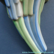 Load image into Gallery viewer, ART DECO 1930s Wall Pocket by CLARICE CLIFF. In the form of two Love Birds or Budgies
