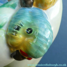 Load image into Gallery viewer, ART DECO 1930s Wall Pocket by CLARICE CLIFF. In the form of two Love Birds or Budgies
