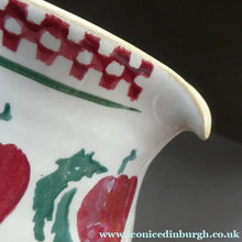 Load image into Gallery viewer, Irish Ceramic Milk Jug or Creamer by Nicholas Mosse. Spongeware Red Apples Design
