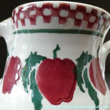 Load image into Gallery viewer, Irish Ceramic Milk Jug or Creamer by Nicholas Mosse. Spongeware Red Apples Design
