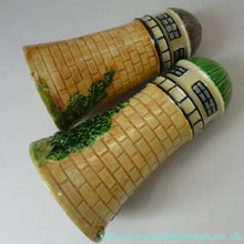 Load image into Gallery viewer, 1920s Maruhon Japanese Ceramics Pair of Lighthouses in Form of Lighthouses
