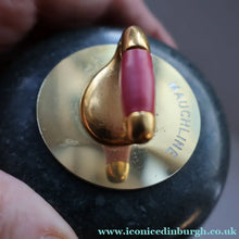 Load image into Gallery viewer, Sweet Little Miniature SCOTTIH GRANITE Curling Stone Desk Ornament or Paperweight
