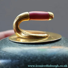 Load image into Gallery viewer, Miniature SCOTTIH GRANITE Curling Stone Desk Ornament or Paperweight
